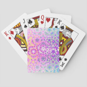 Pastel Färg Geometric Abstrakt Mönster Casinokort