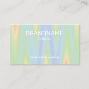 Pastel Färg Gradient Ombre Chevron Logotyp Templat Visitkort