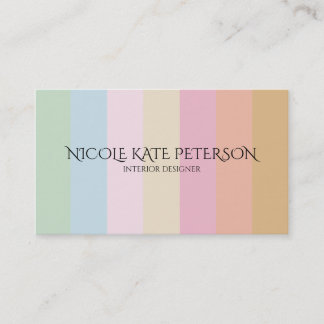 Pastel Färg Insida Designer med minimalistisk Eleg Visitkort