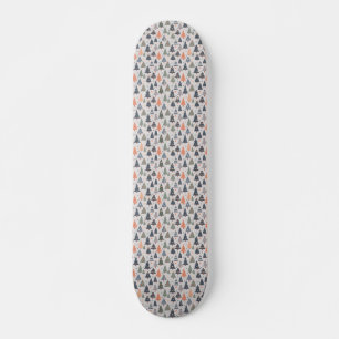 Pastel Färg Julgran Mönster Mini Skateboard Bräda 18,5 Cm