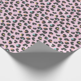 Pastel färg leopard spots presentpapper