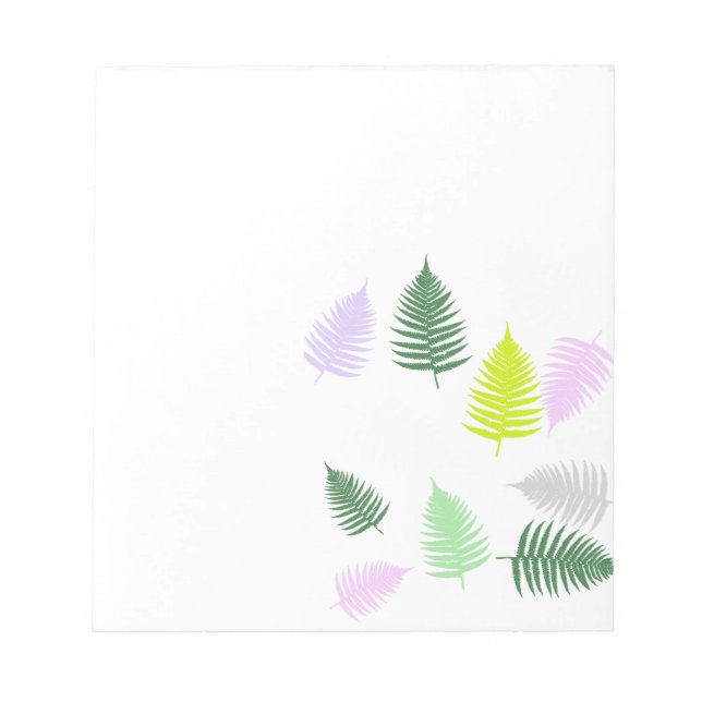 Pastel Färg Lucky Fern Anteckningsblock (Framsida)