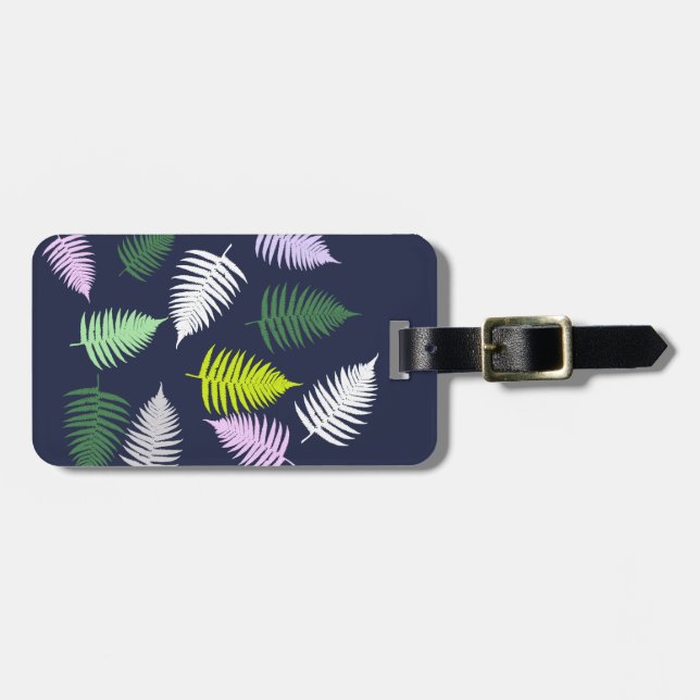 Pastel Färg Lucky Fern Bagagebricka (Horisontell Framsida)