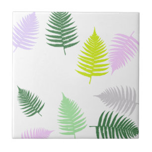 Pastel Färg Lucky Fern Kakelplatta