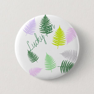 Pastel Färg Lucky Fern Knapp