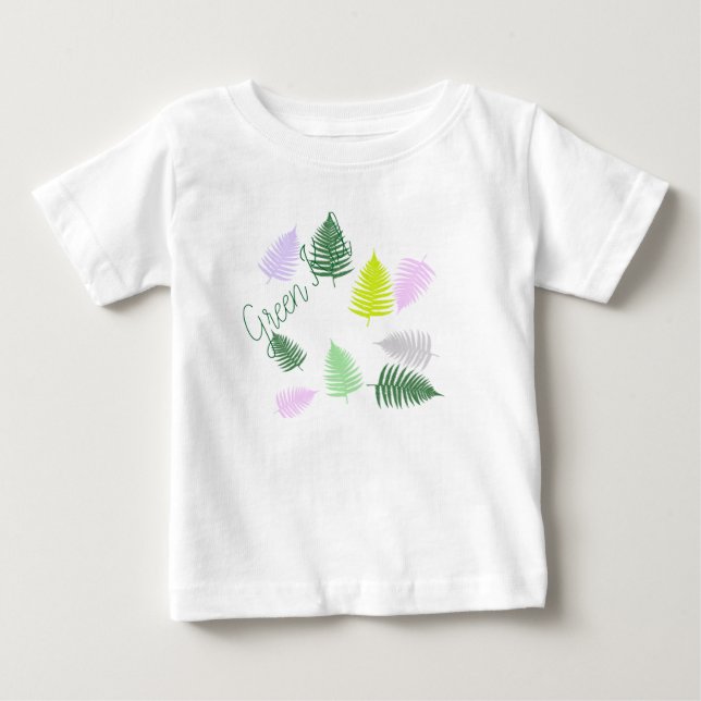 Pastel Färg Lucky Fern T Shirt (Framsida)