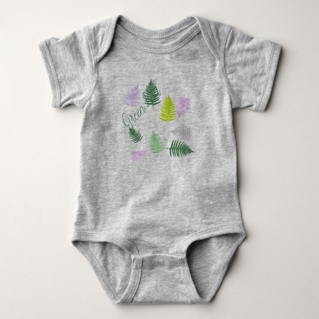 Pastel Färg Lucky Fern T Shirt (Framsida)