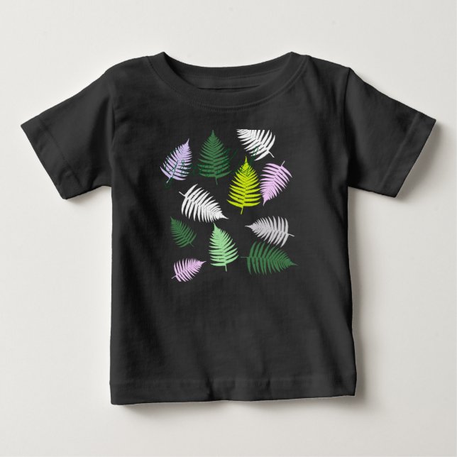 Pastel Färg Lucky Fern T Shirt (Framsida)