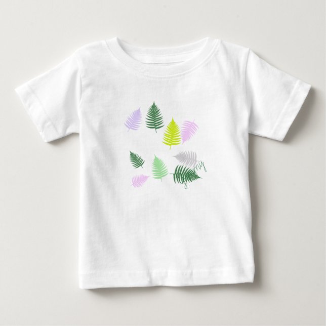 Pastel Färg Lucky Fern T Shirt (Framsida)