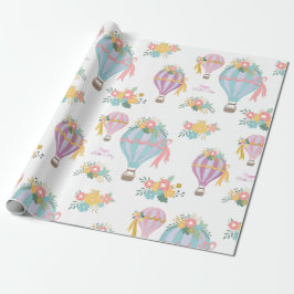 Pastel Färg Luft Balloons Mors dag Presentpapper