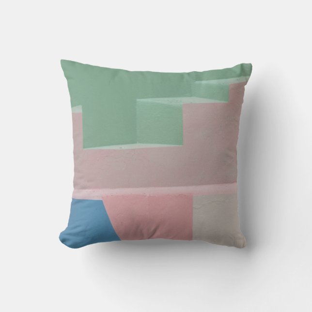 Pastel Färg Mid Century Modern Exdoor Cushion Kudde (Framsida)