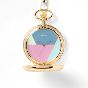Pastel färg monogram initialer eWatch Watch Watch Armbandsur