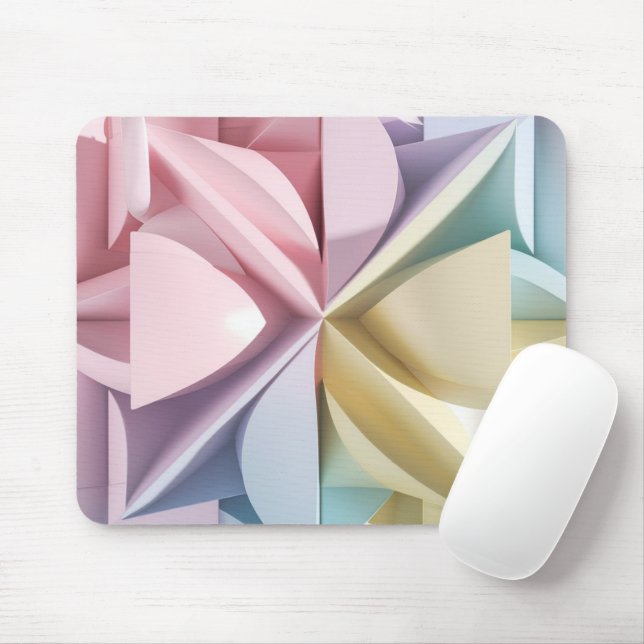 Pastel Färg Mousepad Musmatta (Med mus)