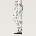Pastel Färg Organic Shapes Seamless Mönster Leggings<br><div class="desc">Pastel färg abstrakter organiska former i sömlöst mönster över en vit bakgrund - en modern utformning av trendiget.</div>
