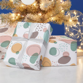 Pastel Färg Organic Shapes Seamless Mönster Presentpapper