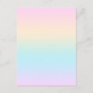 Pastel färg övertoning helg vykort