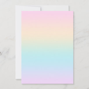 Pastel färg övertoning inbjudningar