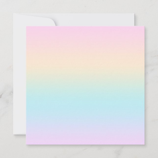 Pastel färg övertoning julkort (Framsida)