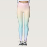 Pastel färg övertoning leggings<br><div class="desc">Blek färglös färg.</div>