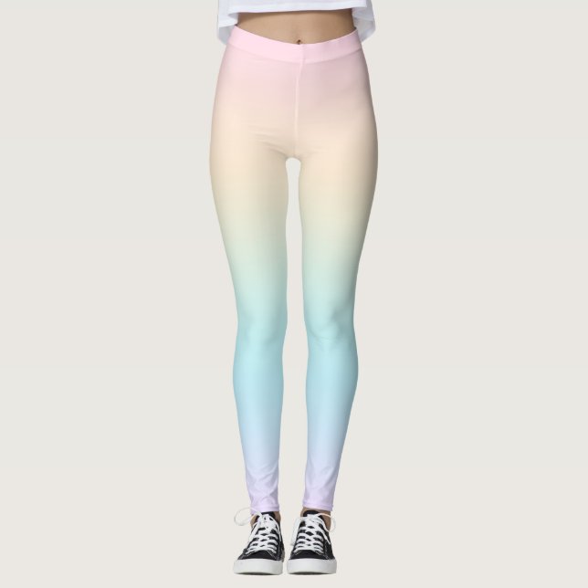 Pastel färg övertoning leggings (Framsida)