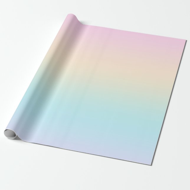 Pastel färg övertoning presentpapper (Utrullad)