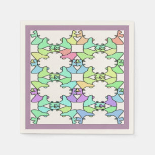 PASTEL FÄRG PAPPERSSERVETT