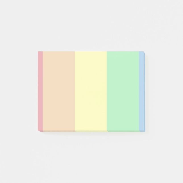 Pastel färg post-it block (Framsida)