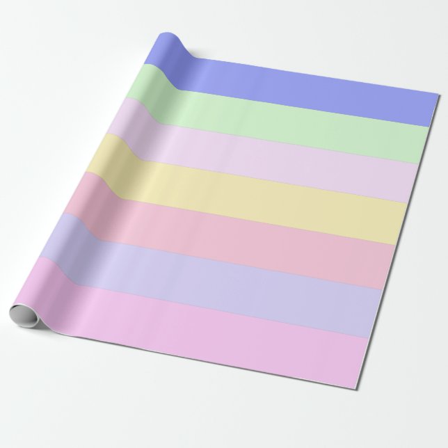 PASTEL FÄRG PRESENTPAPPER (Utrullad)
