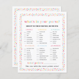 Pastel Färg Rainbow Baby Shower Purwer Game