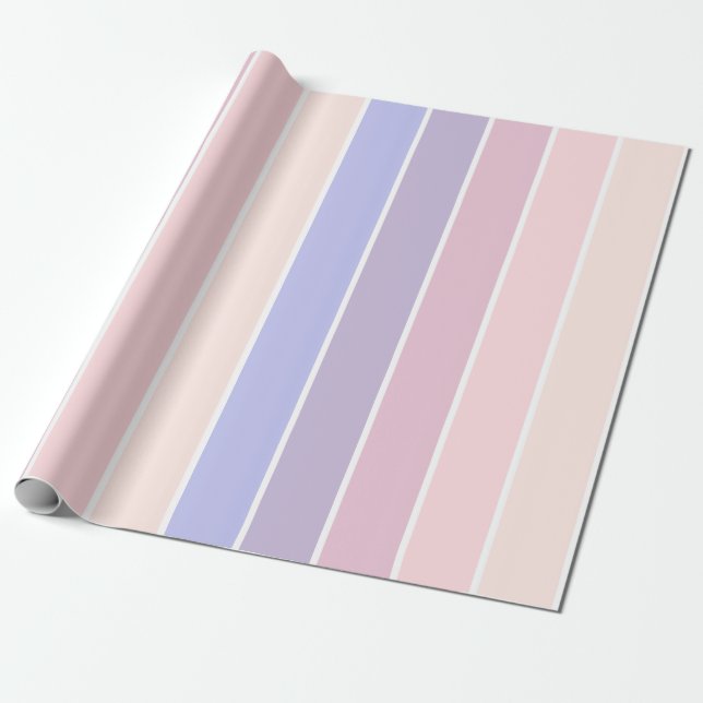 pastel färg rand presentpapper (Utrullad)