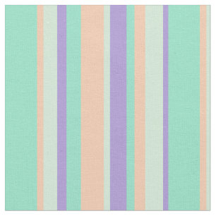 Pastel Färg Retro Pub strimlad färgad Rand Tyg