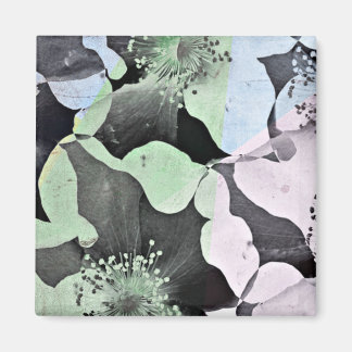 Pastel färg romantisk blommans natur mönster art magnet