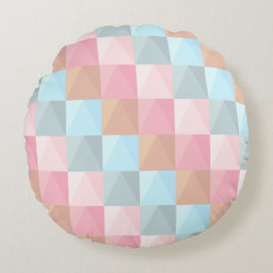 Pastel färg rund kudde