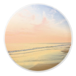 Pastel Färg Sandy Beach Tranquil Knob Knopp