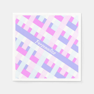 Pastel Färg sommar Vår Rand personalize Pappersservett