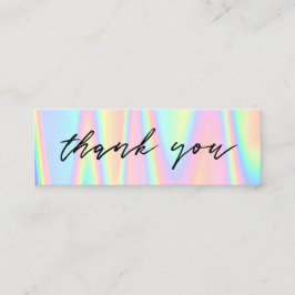 Pastel färg tack mini visitkort