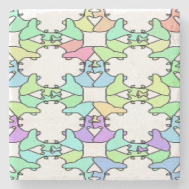 PASTEL FÄRG UNDERLÄGG STEN (Framsidan)