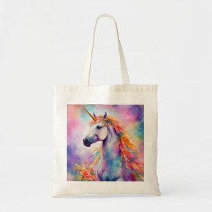 Pastel Färg Unicorn Tygkasse