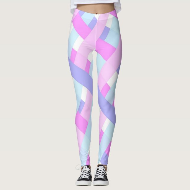 Pastel Färg Vår och sommar Trendig och Snyggt Leggings (Framsida)