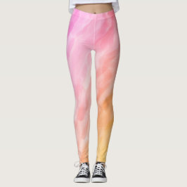 Pastel färg vattenfärg målad leggings