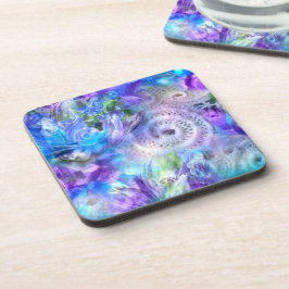 Pastel Färg Whimsique Abstrakt Blue Lila Grönt Underlägg