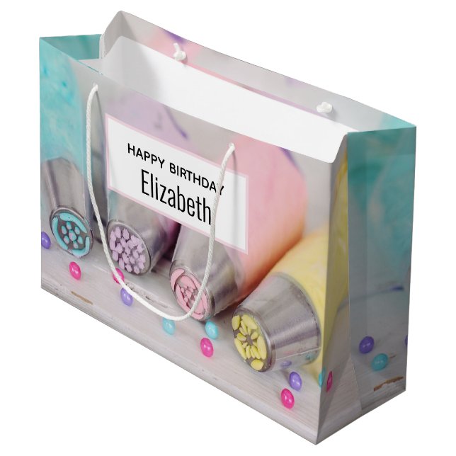 Pastel Färgad Cake Decortor Verktyg Birthday (Framsidan Vinklad)