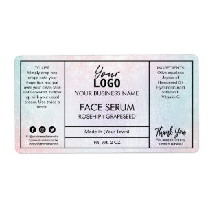 Pastel Färgad Cotton Candy Ansikte Serum Fraktsedel