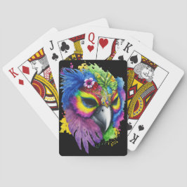 PASTEL FÄRGAD MARDI GRAS BIRD CASINOKORT