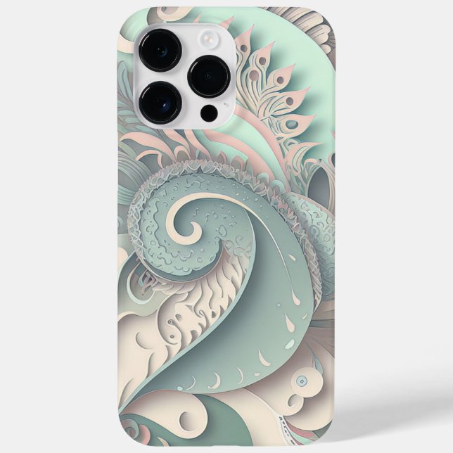 PASTEL-FÄRGAD MED EMBOSSED LOOK ORNAMENTATION (Baksida)