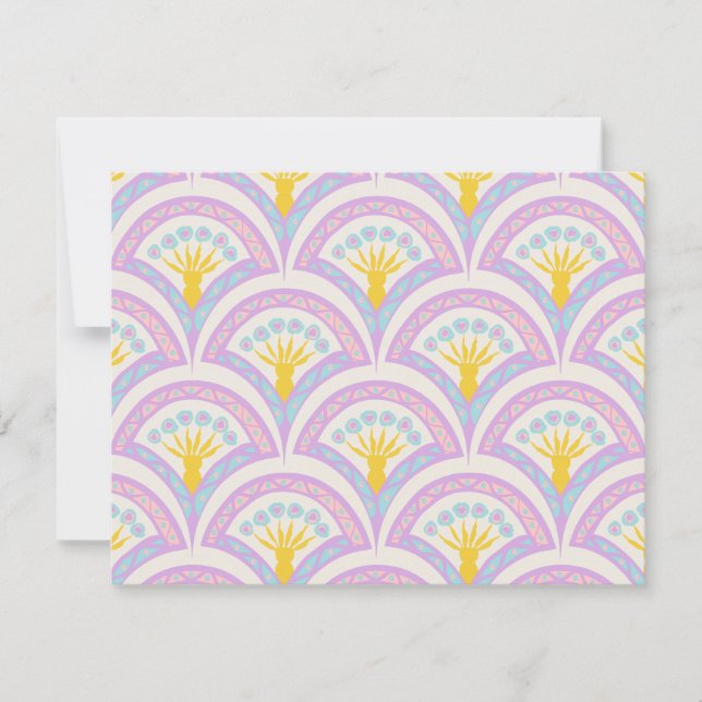 Pastel färgad snäcka mönster (Framsida)