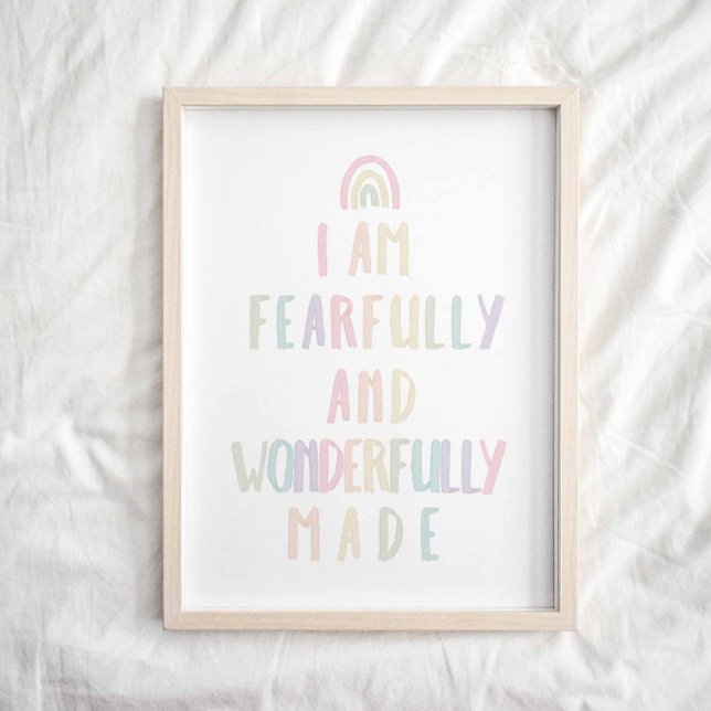 Pastel Fearully made made print Poster (Skapare uppladdad)