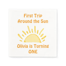 Pastel First Resa runt Födelsedagsfesten Sol