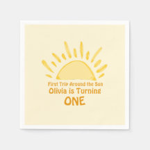 Pastel First Resa runt Födelsedagsfesten Sol