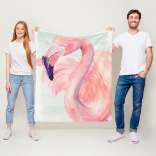 Pastel Flamingo Fleecefilt